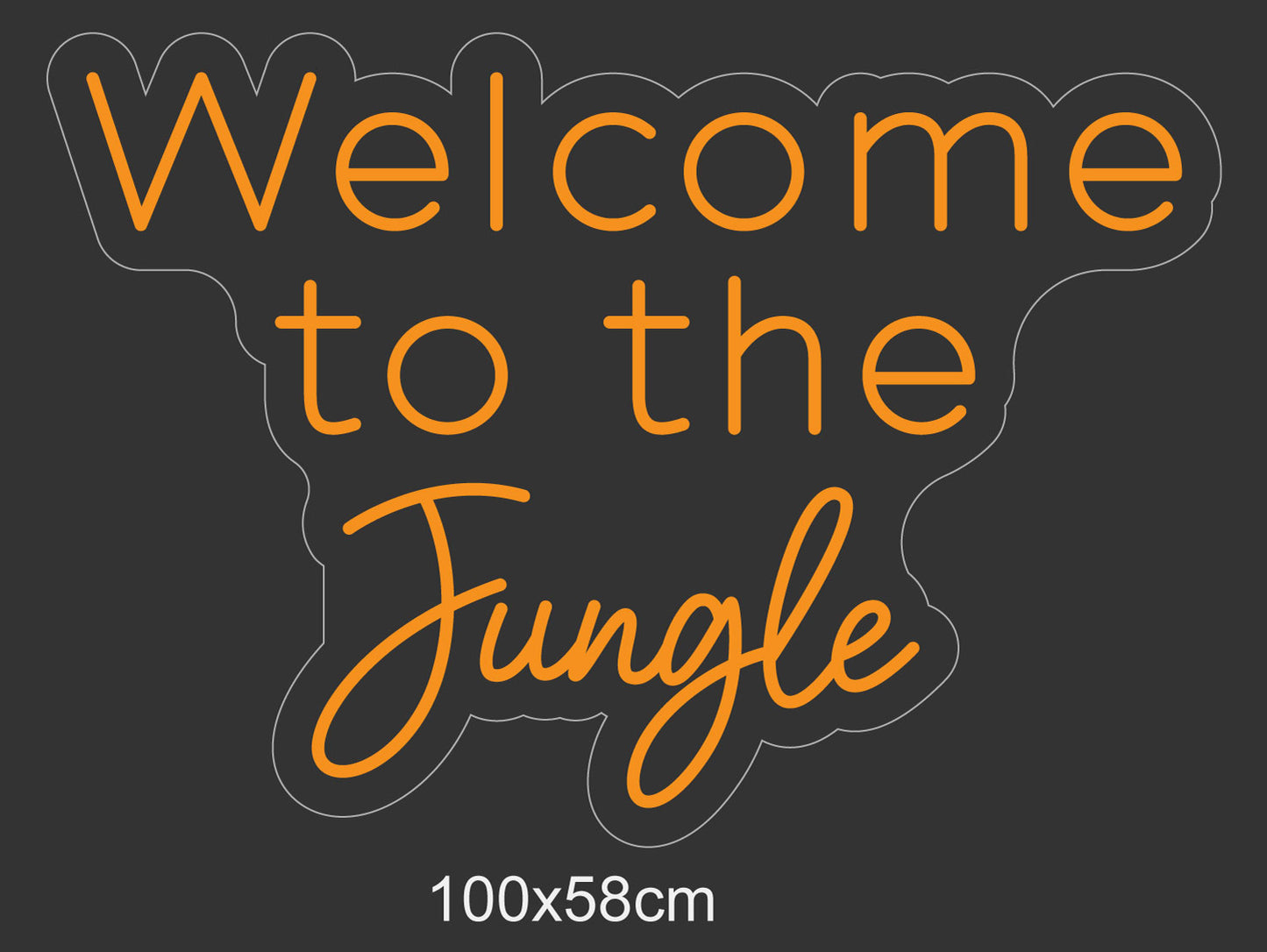 PowerLED Neon Sign (Indoor) - welcome to jungle_V2