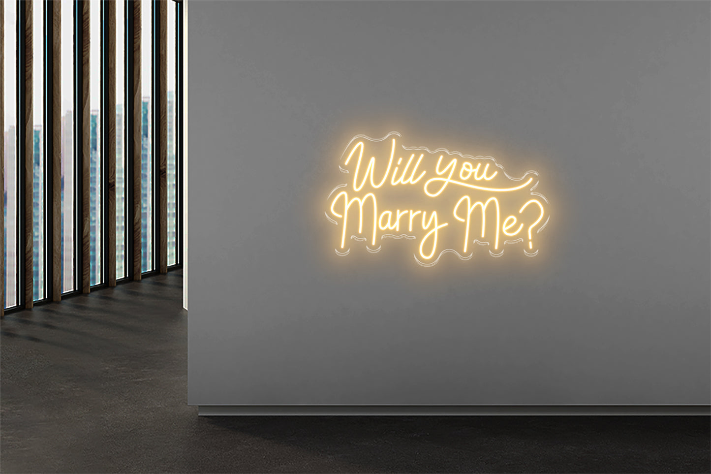 PowerLED Neon Sign (Indoor) - Will you Marry Me?